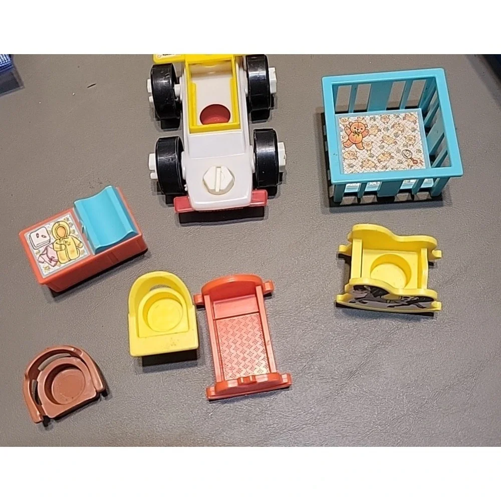 Fisher-Price Little People Vtg replacement Baby items etc...
